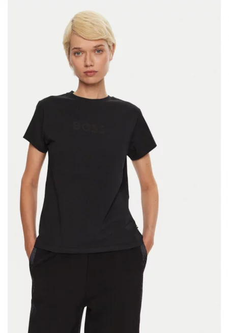 Дамска тениска -  304324291 - Памук - Черен - Черен