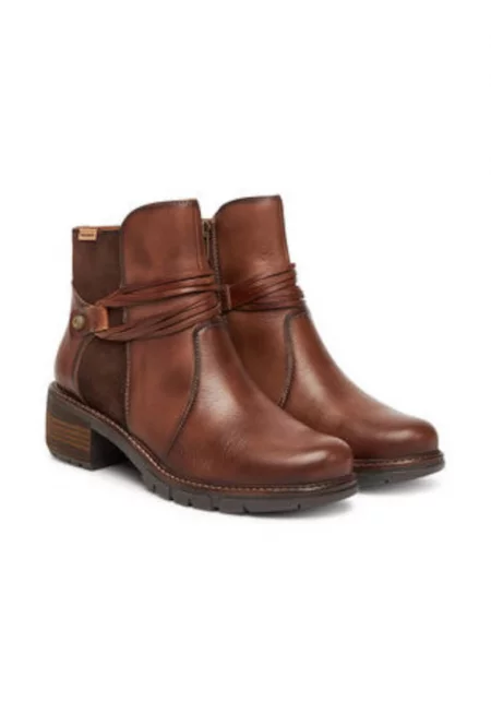 Дамски боти -  естествена кожа - кафяви - комплект ботуши