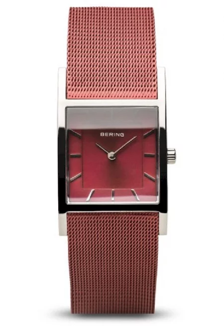 Дамски часовник  10426-303-S - сапфирен кристал - неръждаема стомана - 5 ATM - червен