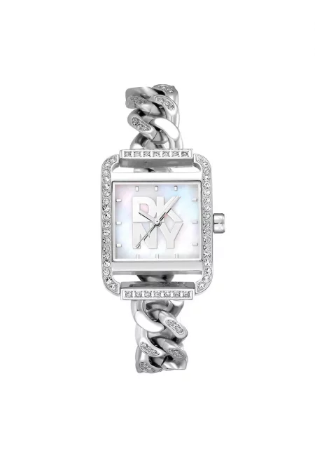 Дамски часовник  DK1L080M0015 - стомана - 31x34мм - сив - кварцов механизъм - водоустойчив на 3 ATM