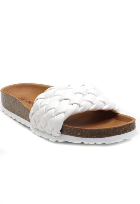 Дамски чехли RICA TRENZA SOFT бели - Бял