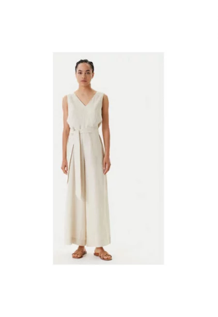 Дамски гащеризон  4AGHDT00E - Лен - Бежов - Бежов