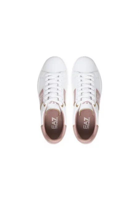 Дамски спортни обувки - X8X102 XK346 -  Emporio Armani - Естествена кожа - Бял