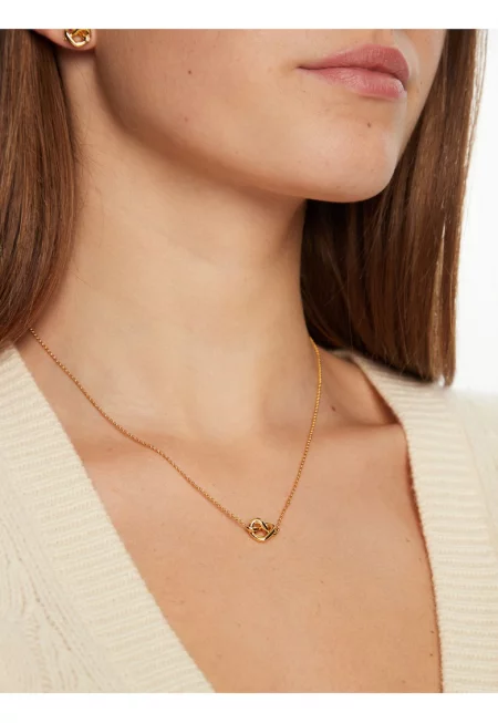 Дамско колие -  златисто - универсално