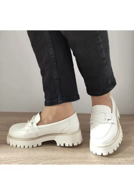 Ежедневни дамски обувки  50032-21 Off White - Off White