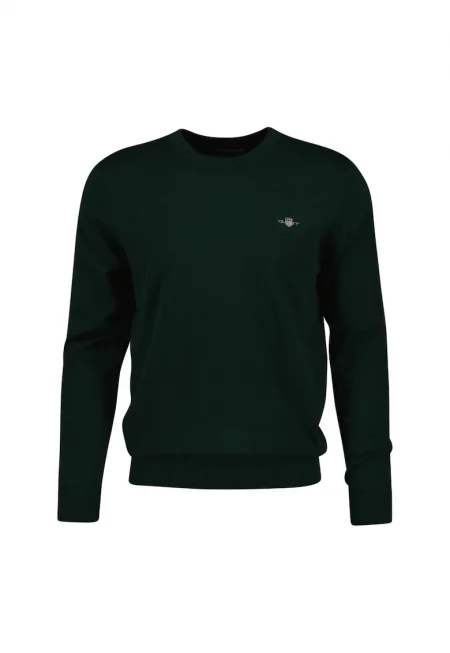 Фино плетен пуловер с овално деколте