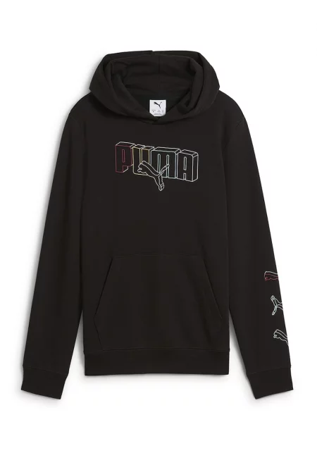 Худи с лого и джоб кенгуру