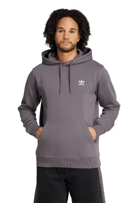 Худи Trefoil с джоб кенгуру - Tъмносив