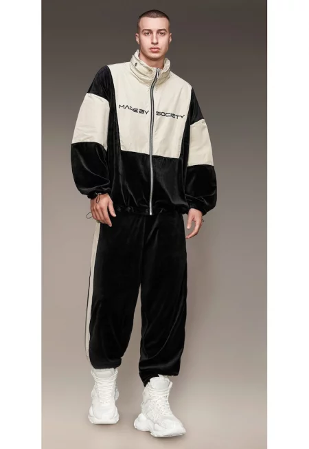 Кадифени панталони - P16703 - Черен