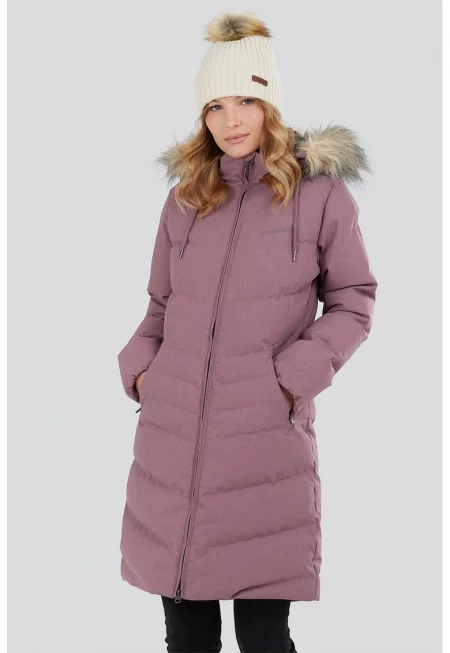 Капитонирано зимно яке Puppis с вата и еко пух - Бледа лила