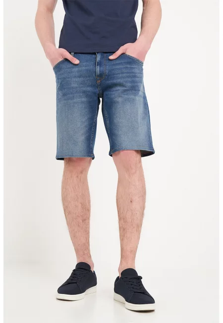 Къс панталон с 5 джоба - Син