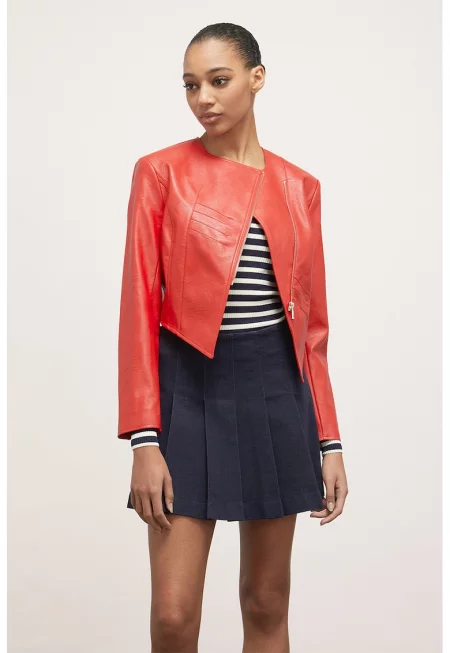 Късо яке от еко кожа