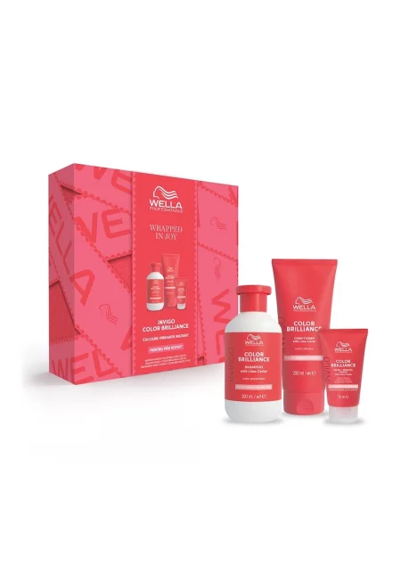 Комплект лимитирана серия  Invigo Color Brilliance за поддръжка на цвета за фина/нормално боядисана коса: Шампоан - 300 мл + Балсам - 200 мл + Маска за ...