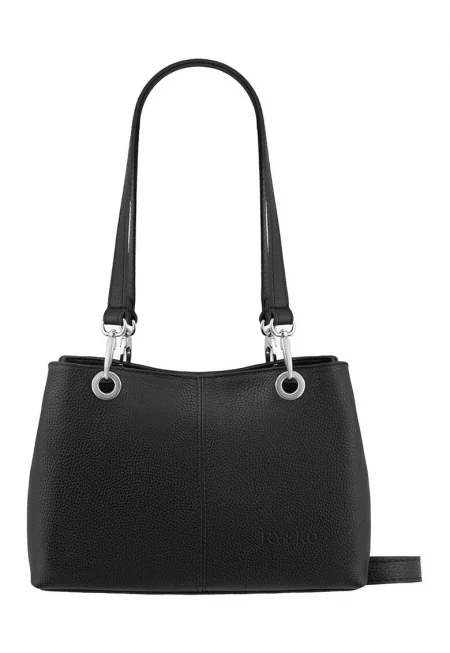 Кожена чанта - Черен