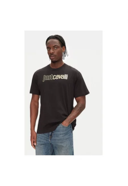 Мъжка тениска  78OAHT16 CJ500 - Памук - Черен - Черен