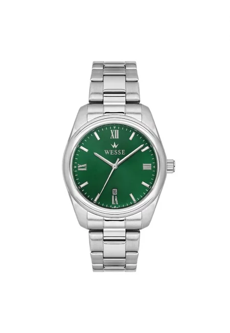 Мъжки часовник  WWG209703 - стоманена каишка - зелен циферблат - 41 мм - 5ATM