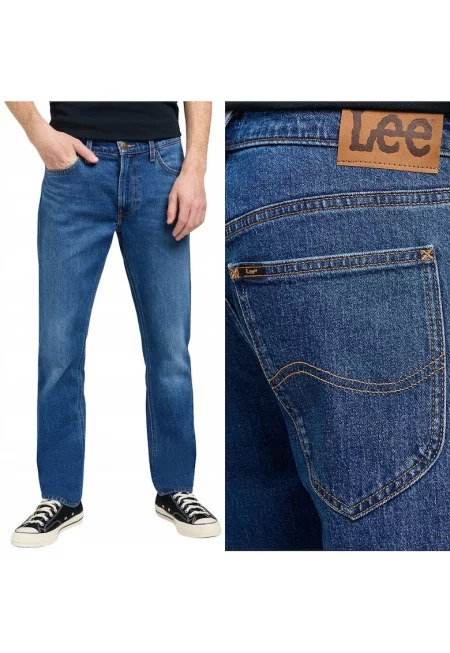 Мъжки дънки тъмносини Regular Straight - Син