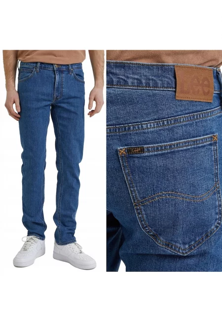 мъжки Lee  сини прави дънки - Син