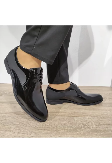 Мъжки обувки  A097-Zb24-Oop28 - Елегантни - Black Florantic - Черен