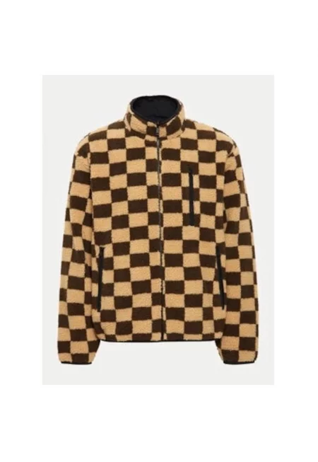 Мъжки полар - едноцветен - 304021367 - полиестер - бежов - Бежов