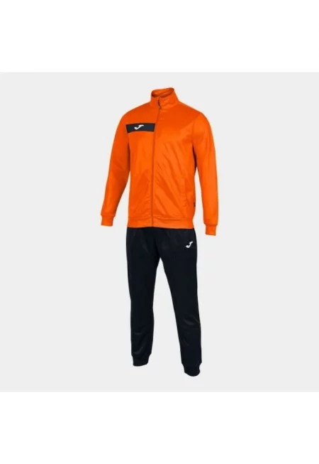 Мъжки спортен анцуг -  Columbus Trucksuit - синтетичен - жълт/черен - Черен/Оранжев