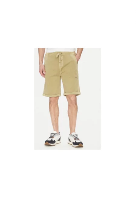 Мъжки спортни шорти  251BF016F583 - Памук - Бежов - Бежов