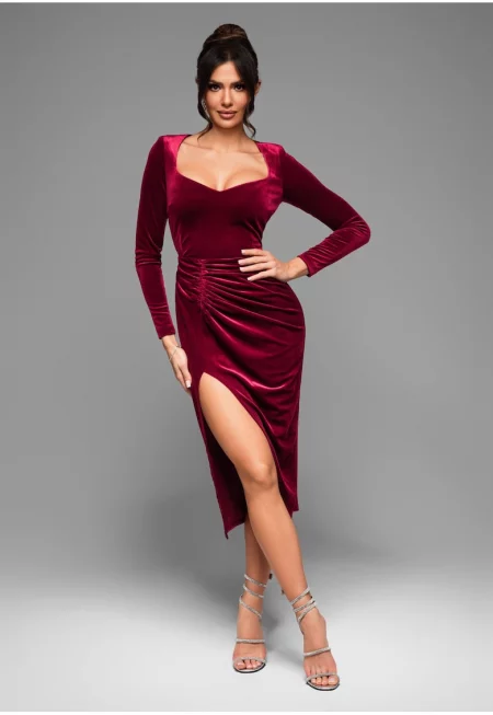 Миди вечерна рокля LACRICA LA-OM-DLR029