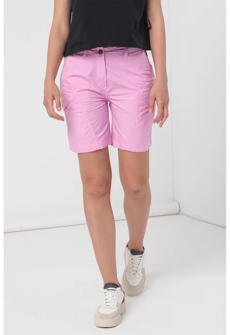 Памучен къс панталон Narin - Пастелнорозов
