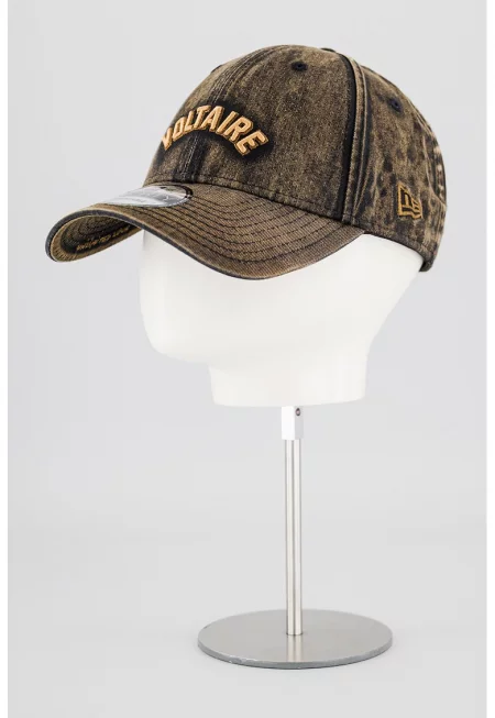 Памучна шапка с лого - Меланж зелено