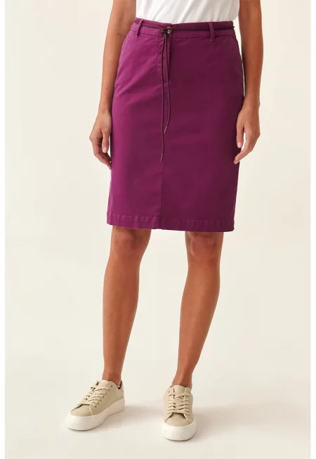 Пола тип молив Hinoki с колан - Тъмновиолетов