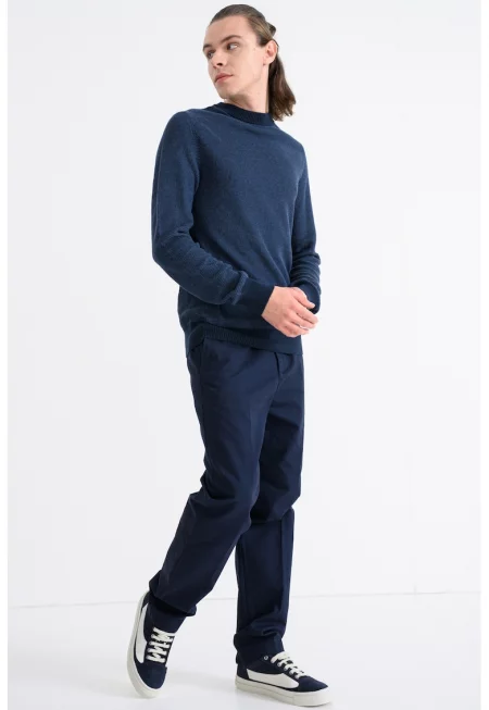 Пуловер с капок - Ултрамарин синьо