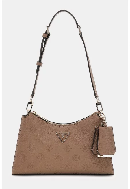 Ръчна чанта от еко кожа с метално лого