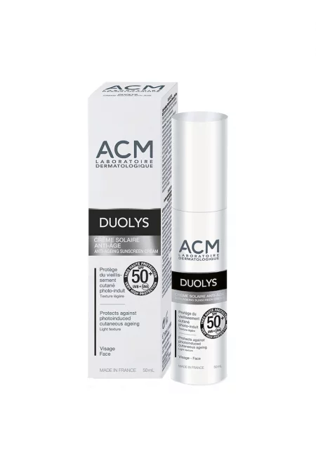 Слънцезащитен крем ACM Duolys SPF 50+ - Против стареене - 50 мл