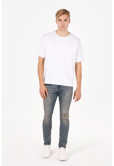 Слим дънки деграде - Прашно синьо