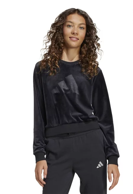 Суитшърт с кадифен ефект