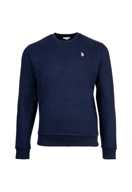 Суитшърт с лого - Тъмносин