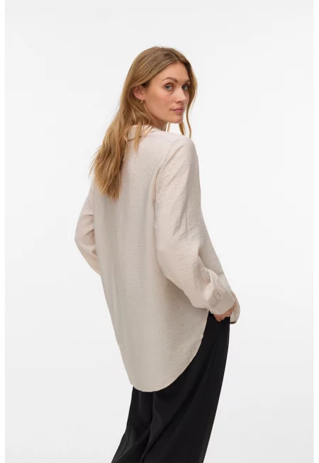 Свободна риза с декоративни камъни