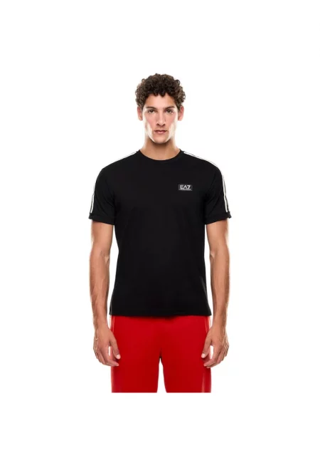 Тениска  EA7 Logo Series M Tape SS 48013 - Черен