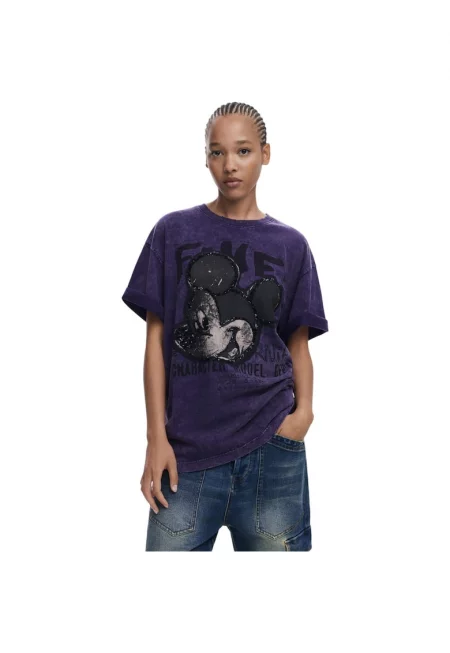 Тениска  Fugaz Mickey Loose 48988 - Виолетов