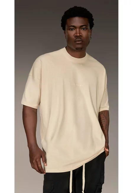 Тениска Произведено от Society - T16411 - Бежов