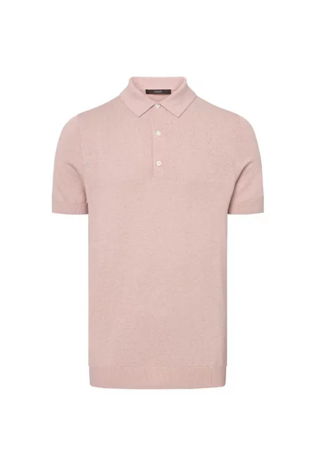 Тениска с яка - стандартна кройка 30041050 - Розово