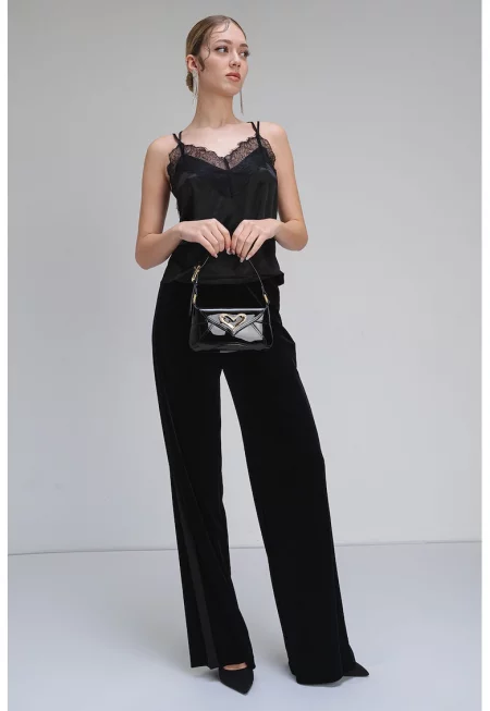 Топ Decade от сатинирана материя и дантела