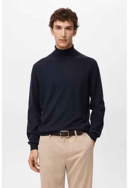 Вълнено поло - Ултрамарин синьо