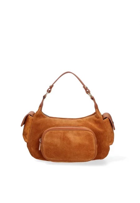 Велурена чанта за рамо Ardena - Персийски портокал