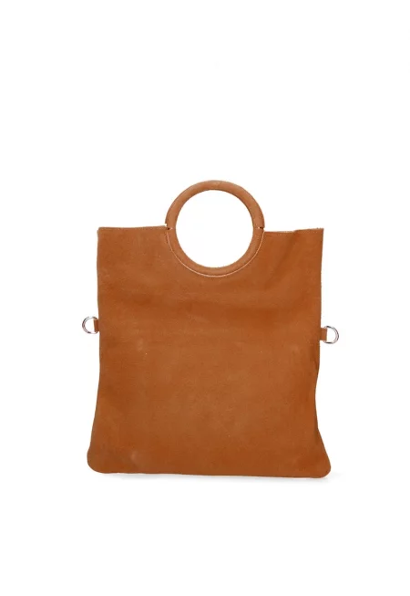 Велурена чанта Zelia с отделящ се вътрешен несесер