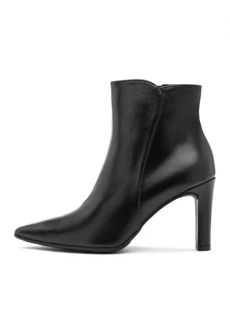 Велурени боти Yolanda с остър връх - Избеляло черно