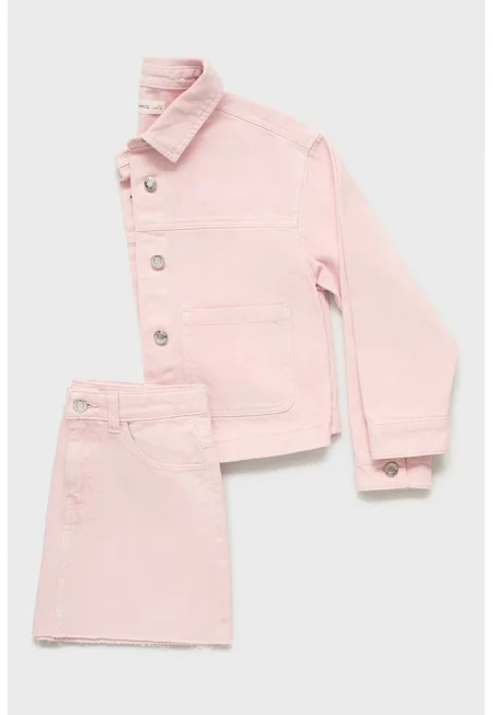 Яке от деним с джобове - Светлорозов -