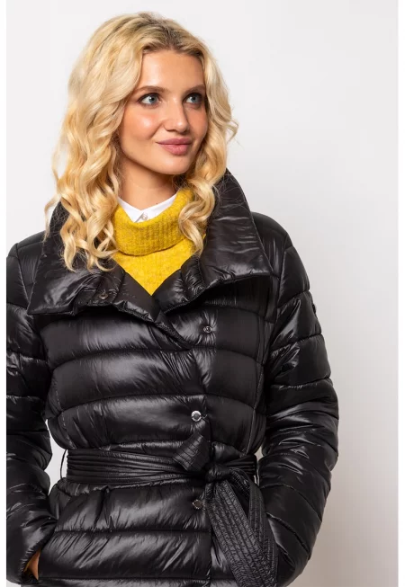 Зимно ватирано яке Nigela - Черен