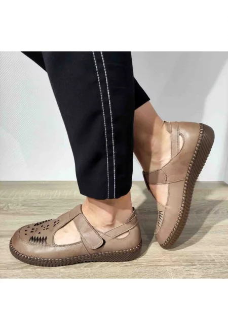 2800 Дамски перфорирани обувки - Кайсия