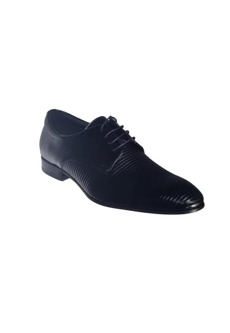 /6375-0017 Елегантни мъжки обувки - черни